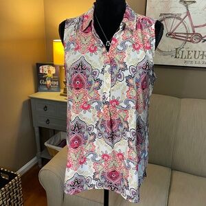 Dana Buchman Sleeveless top, sz Lg